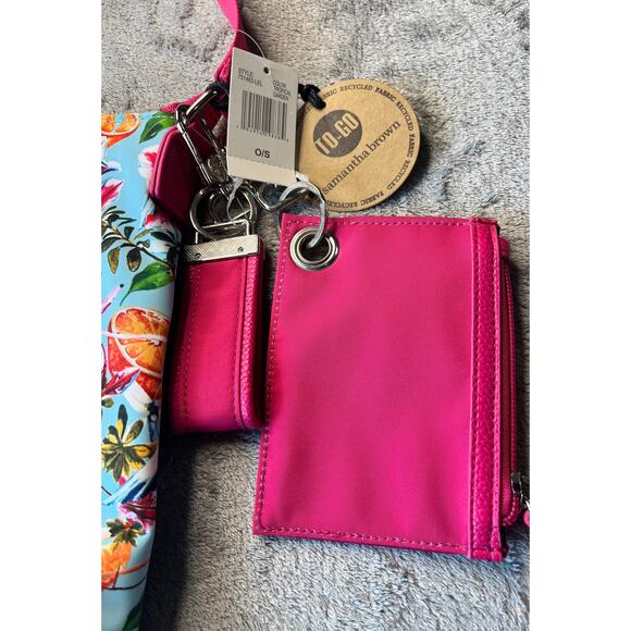 Samantha‎ Brown Crossbody Bag, Key Fob, Change Purse NWT - Picture 4 of 8
